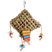FLAMINGO Bird Toy Papyr Parrot Net Square Multicolour 45 cm