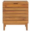 vidaXL Laundry Basket 40x30x45 cm Solid Teak Wood