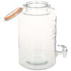 vidaXL Water Dispenser XXL with Tap Transparent 8 L Glass