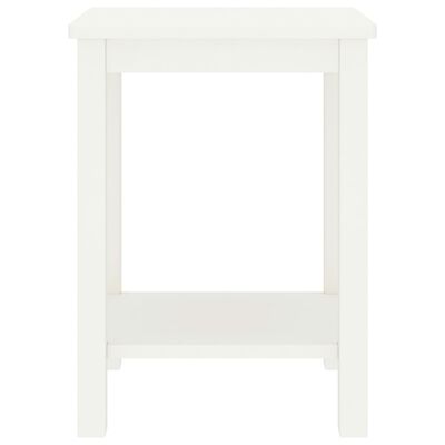 vidaXL Bedside Cabinet White 35x30x47 cm Solid Pinewood