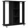 vidaXL Wardrobe with Shelf Black Oak 102 x 38 x 110 cm Engineered Wood