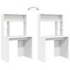 vidaXL Desk with Shelf White 91 x 50 x 149 cm Engineered Wood