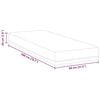 vidaXL Mattress White and Blue 80 x 200 cm Gel-Infused Foam
