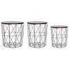 vidaXL Coffee Table 3 pcs Black