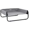 vidaXL Dog Bed Folding Manual Light Grey 70 x 70 x 28.5 cm Steel