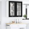 vidaXL Hanging Cabinet Black Oak 40 x 31 x 80 cm Engineered Wood