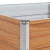 vidaXL Garden Raised Bed Light Brown 400 x 80 x 45 cm Galvanised Steel