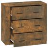 vidaXL Sideboard Smoked Oak 80x33x70 cm Engineered Wood