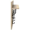 vidaXL Wall-Mounted Coat Rack with Shelf Sonoma Oak 60 x 40 x 12 cm