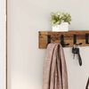 vidaXL Wall-Mounted Coat Rack with Shelf Old wood 80 x 10.5 x 10.5 cm