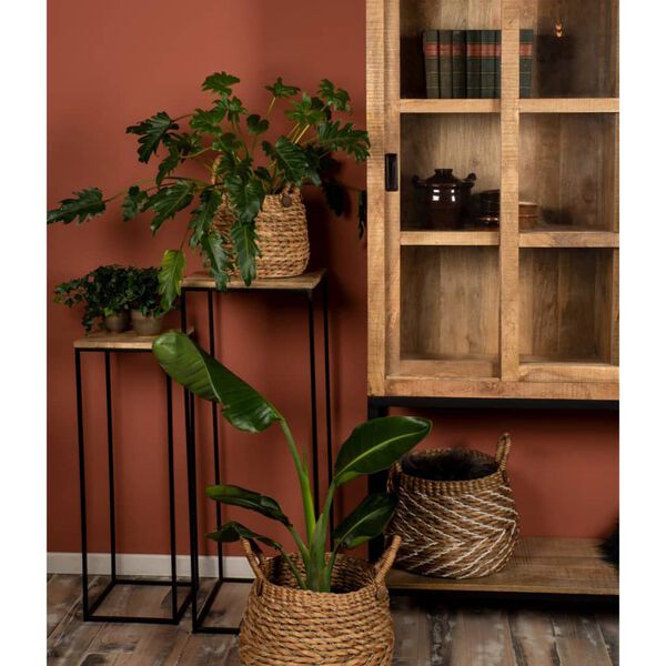 HSM Collection 2 Piece Plant Stand Set 40x40x110 cm