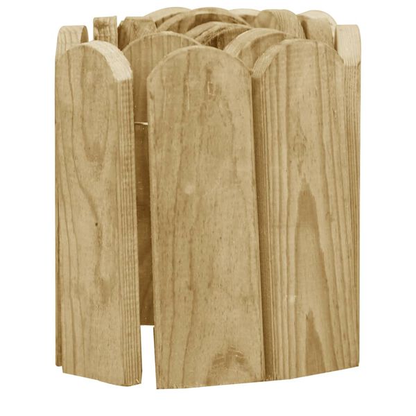 vidaXL Border Rolls 2 pcs 120 cm Impregnated Pinewood