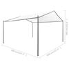 vidaXL Garden Gazebo 400x400x260 cm White 180 g/m²