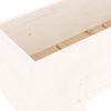 vidaXL Garden Raised Bed White 101x30x38 cm Solid Wood Pine