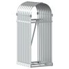 vidaXL Log Holder Silver 40x45x100 cm Galvanised Steel