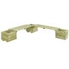 vidaXL Garden Planter Bench Impregnated Pinewood
