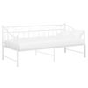 vidaXL Pull-out Sofa Bed Frame without Mattress White Metal 90x200 cm