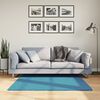 vidaXL Rug OVIEDO Short Pile Turquoise 120x120 cm
