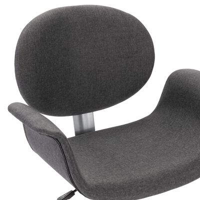 vidaXL Swivel Dining Chairs 2 pcs Grey Fabric