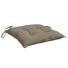 vidaXL Chair Cushions 4 pcs Taupe 40x40x7 cm Oxford Fabric