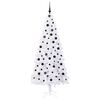 vidaXL Artificial Christmas Tree with Stand White 210 cm PVC and Steel