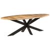 vidaXL Dining Table 240x100x75 cm Rough Mango Wood