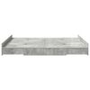 vidaXL Storage Bed Frame Concrete Grey 140 x 190 cm Engineered Wood