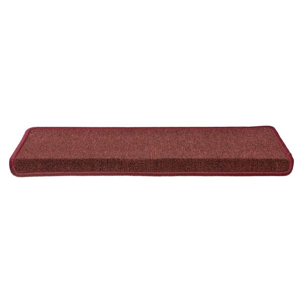vidaXL Stair Mats 30 pcs 65x21x4 cm Bordeaux Rectangular Edge