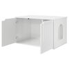 vidaXL Cat House Gloss White 85 x 55 x 53.5 cm Engineered Wood