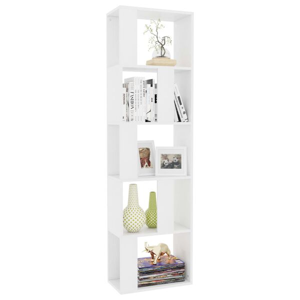 vidaXL Book Cabinet/Room Divider White 45x24x159 cm Engineered Wood