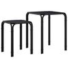 vidaXL Side Table Black Oak 41 x 40 x 50 cm Engineered Wood