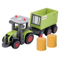 CLAAS Toy Tractor with Trailer Axion 870+ Cargos 9500 35 cm