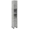 vidaXL Bathroom Cabinet Concrete Grey 30x30x190 cm Engineered Wood