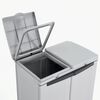 vidaXL Trash Bin Eco Cabinet 68x39x89 cm Grey and Black