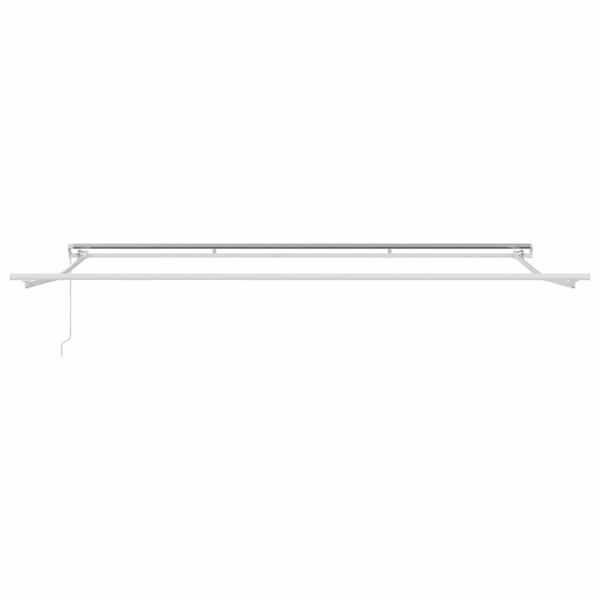 vidaXL Awning Frame Manual White 450 x 350 cm Aluminium