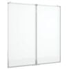 vidaXL Magnetic Whiteboard Foldable 100x100x1,7 cm Aluminium