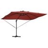 vidaXL Umbrella Terracotta 352 x 251 x 265 cm Polyester and Aluminium