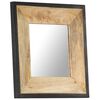 vidaXL Mirror 50x50 cm Solid Mango Wood