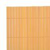 vidaXL Double-Sided Garden Fence PVC 90x500 cm Yellow