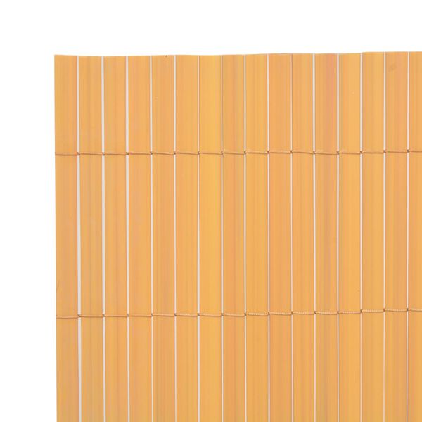 vidaXL Double-Sided Garden Fence PVC 90x500 cm Yellow