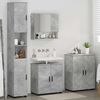 vidaXL Bathroom Furniture Set Wall-mounted 4 pcs Concrete Grey