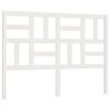 vidaXL Bed Headboard White 146x4x104 cm Solid Wood Pine