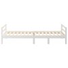 vidaXL Bed Frame without Mattress White 80x200 cm Solid Wood Pine