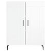 vidaXL Sideboard High Gloss White 69.5x34x90 cm Engineered Wood