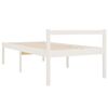 vidaXL Senior Bed without Mattress White 90x200cm Solid Wood Pine