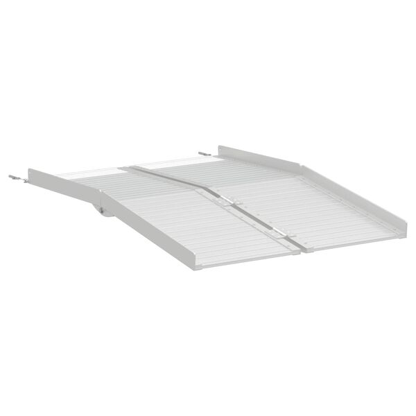 vidaXL Ramp for Wheelchair 270 kg Silver 270 kg Aluminium