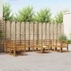 vidaXL Outdoor Sofa Set 11 pcs Natural Solid Acacia Wood