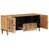vidaXL TV Cabinet Natural 105 x 33.5 x 46 cm Solid Mango Wood