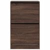 vidaXL Shoe Cabinet Brown Oak 60x34x96.5 cm Engineered Wood