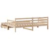vidaXL Daybed with Trundle and Drawers without Mattress 90x190 cm Single